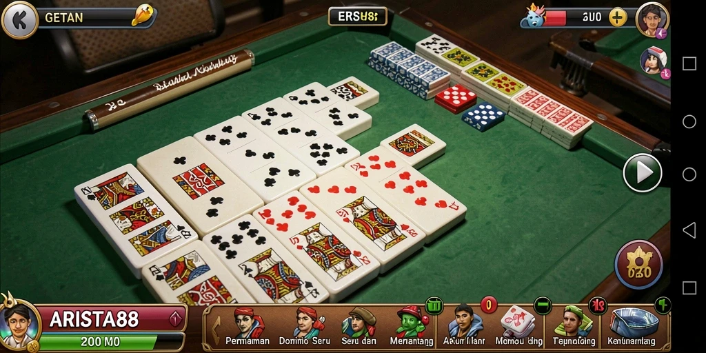 Tampilan gameplay Domino ARISTA88 yang menarik dan seru.