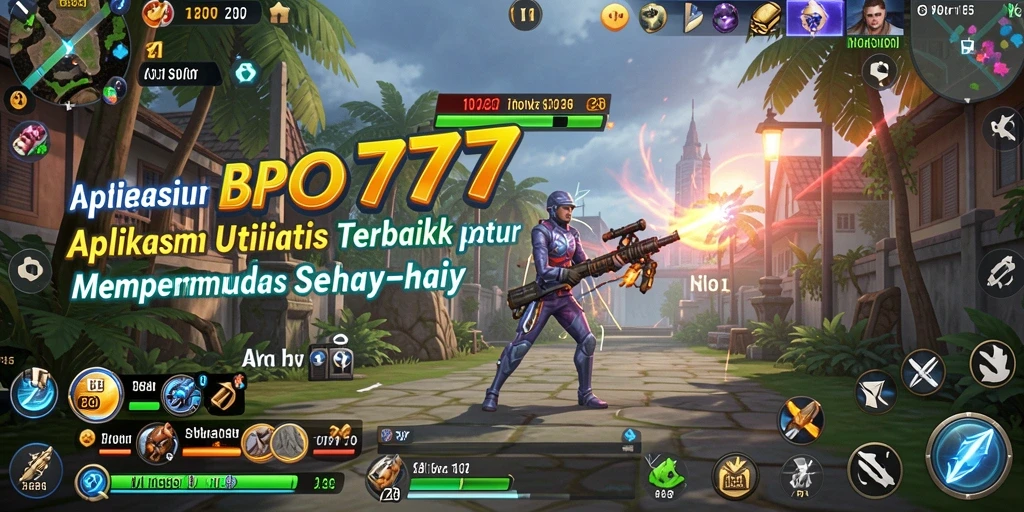 Tampilan utama BPO777 dengan fitur utilitas yang lengkap.