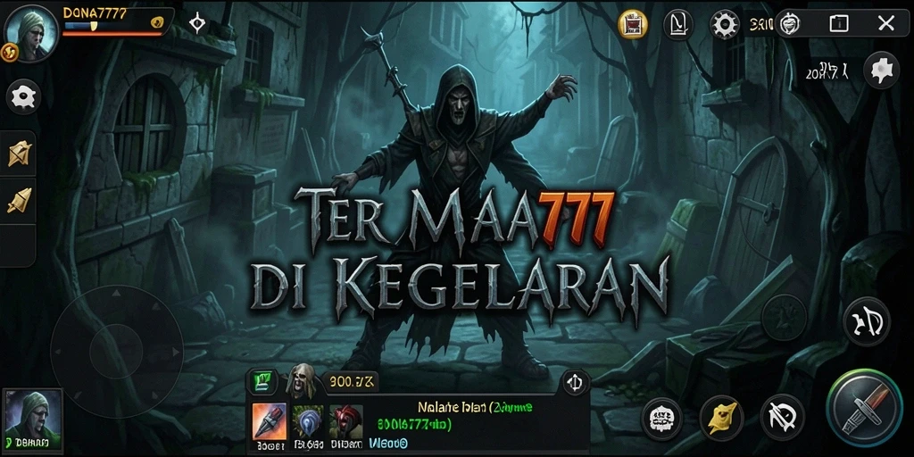 Screenshot gameplay DANA777 menampilkan suasana angker dan menakutkan.