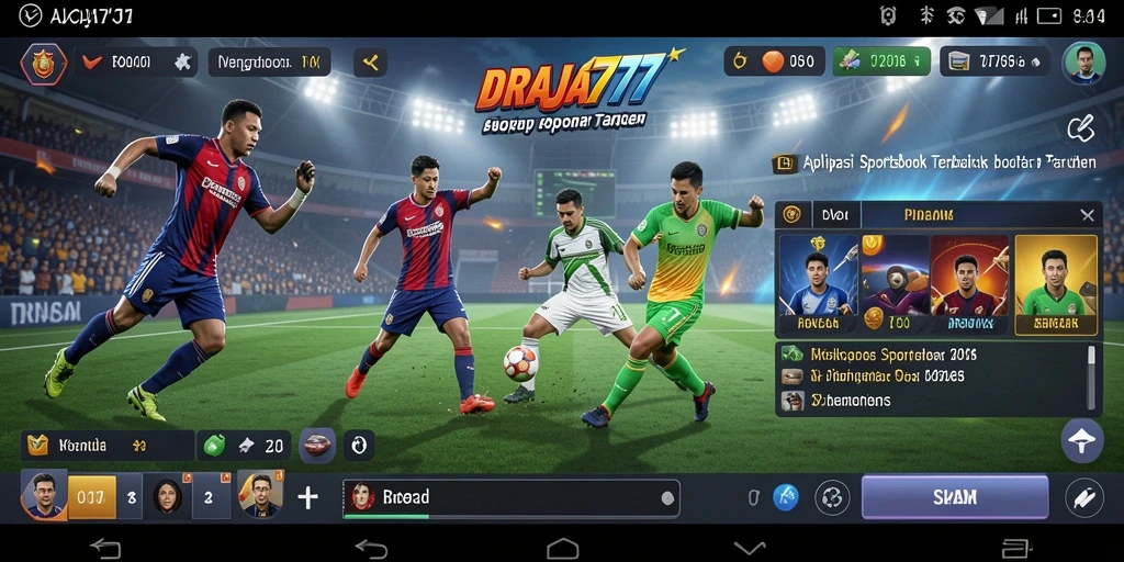 Tampilan menarik dari gameplay taruhan di DRAJA777.