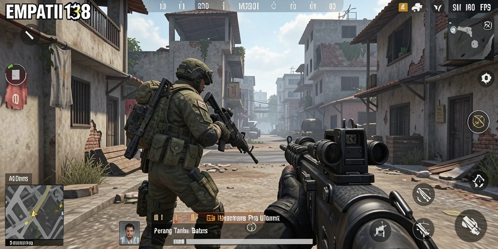 Gameplay seru dengan aksi baku tembak yang intens di EMPATI138.
