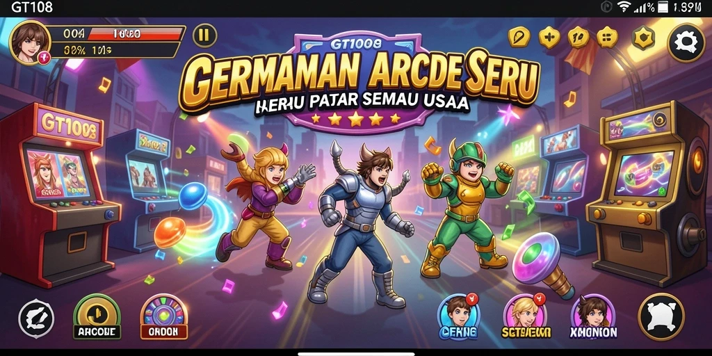 Gameplay seru GT108 dengan tantangan arcade yang mendebarkan.