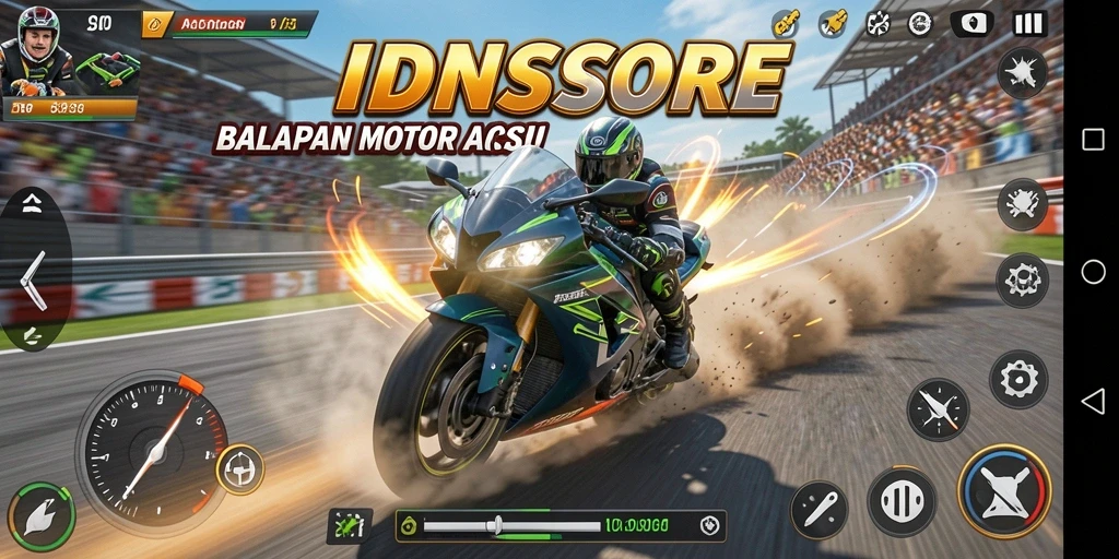 Tampilan gameplay yang mendebarkan di IDNSCORE.