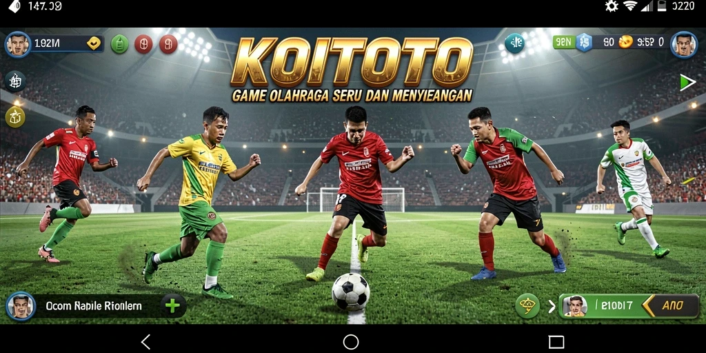 Tampilan gameplay KOITOTO yang menampilkan aksi olahraga seru.