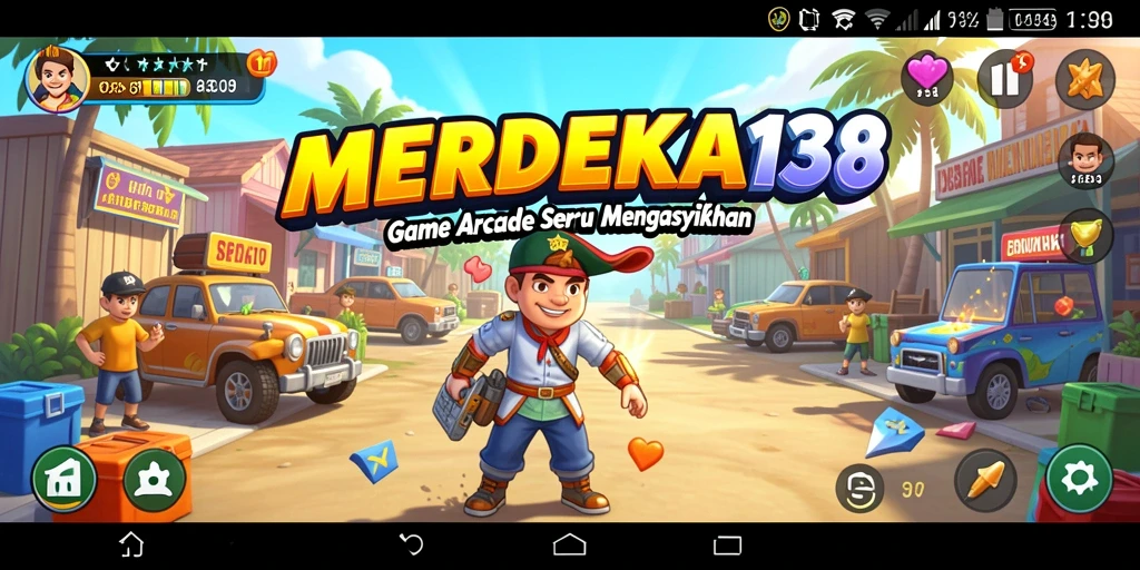 Screenshot gameplay MERDEKA138 yang menunjukkan aksi seru dalam permainan Arcade.