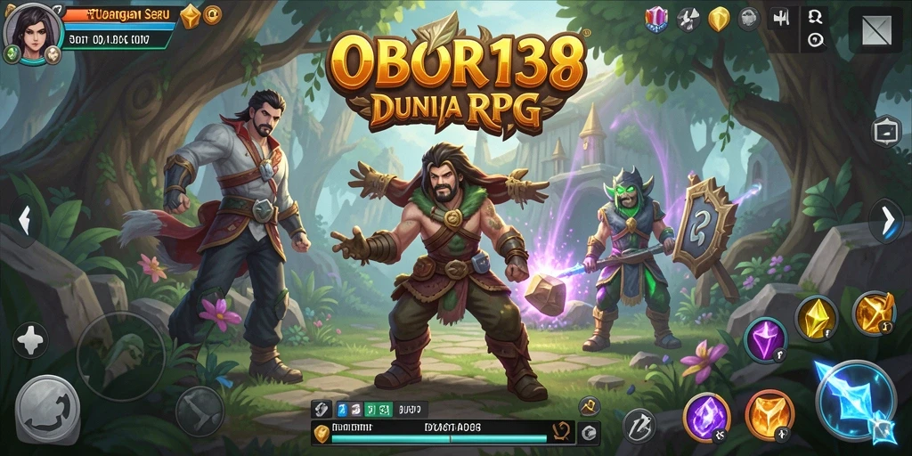 Screenshot menampilkan gameplay seru OBOR138 dalam dunia RPG.