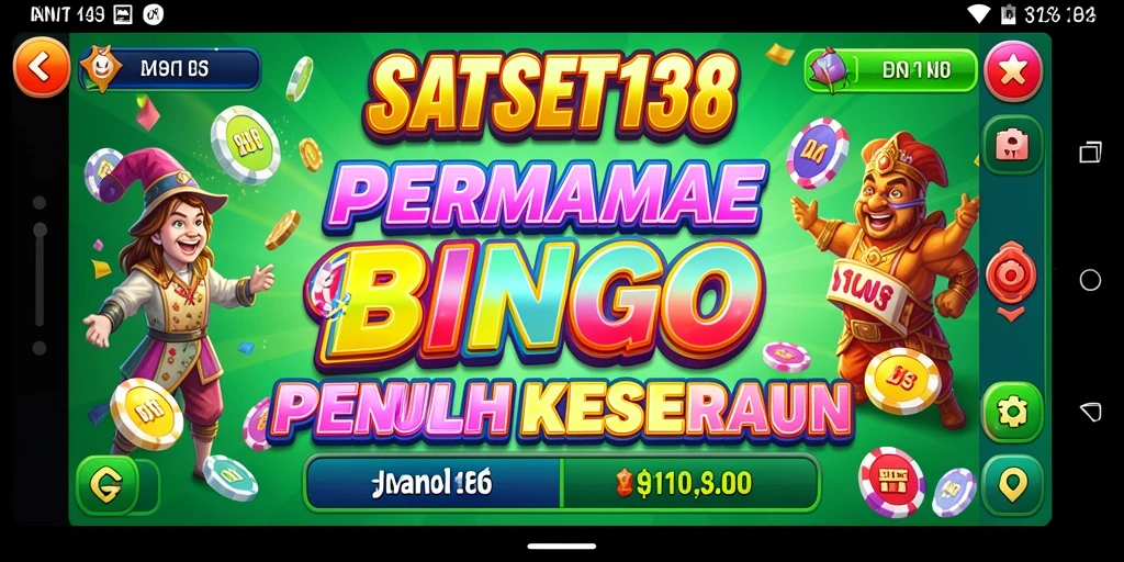 Tampilan gameplay SATSET138 yang menggembirakan dan penuh warna.