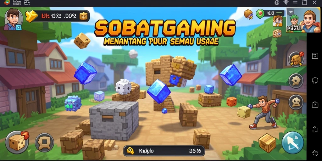 Screenshot gameplay SOBATGAMING menampilkan berbagai tantangan puzzle yang menarik.